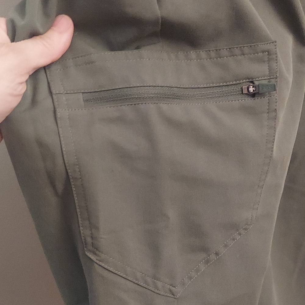 FIGS Army Green Zamora Jogger Scrub Pants - Picture 9 of 15